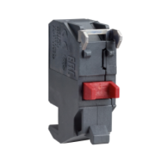 ZBE1024 - single contact block for head Ø22 1NC silver alloy for plug-in connector, Schneider Electric