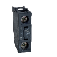 ZBE1026 - single contact block for head Ø22 1NC gold flashed screw clamp terminal, Schneider Electric