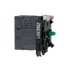 ZBE501 - single contact block for head Ø22 1NO screw clamp terminal, Schneider Electric