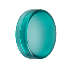 ZBV0133 - green plain lens for circular pilot light Ø22 with integral LED, Schneider Electric