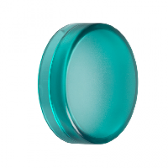ZBV0133 - green plain lens for circular pilot light Ø22 with integral LED, Schneider Electric
