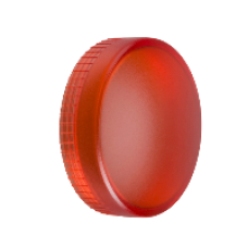 ZBV014 - red plain lens for circular pilot light Ø22 with BA9s bulb, Schneider Electric