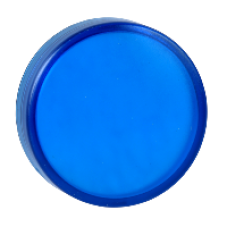 ZBV0163 - blue plain lens for circular pilot light Ø22 with integral LED, Schneider Electric