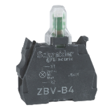 ZBV18M1 - white flashing light block for head Ø22 integral LED 240V screw clamp terminals, Schneider Electric