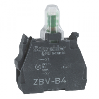 ZBV18M4 - red flashing light block for head Ø22 integral LED 240V screw clamp terminals, Schneider Electric ZBV18M4 - red flashing light block for head Ø22 integral LED 240V screw clamp terminals, Schneider Electric