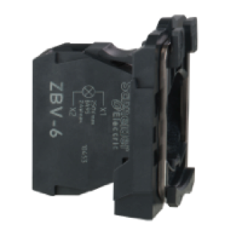 ZBV6 - light block for head Ø22 for BA9s bulb 250V screw clamp terminals, Schneider Electric