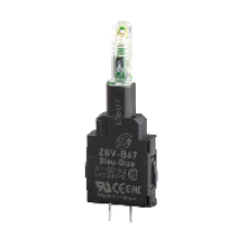 ZBVB17 - white light block for head Ø22 integral LED 24V pins, Schneider Electric
