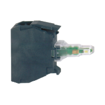 ZBVB19 - white light block for head Ø22 integral LED 24V screw terminal for lugs, Schneider Electric