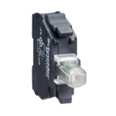 ZBVJ1 - white light block for head Ø22 integral LED 12V screw clamp terminals, Schneider Electric