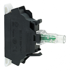 ZBVM15 - white light block for head Ø22 integral LED 230...240V spring clamp terminals, Schneider Electric