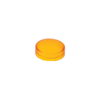 ZBW915 - orange plain lens for circular illuminated pushbutton Ø22 with BA9s bulb, Schneider Electric