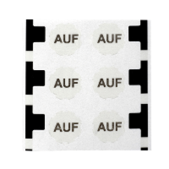 ZBY1101 - sheet of 66 self-adhesive unmarked legends, Schneider Electric