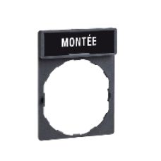 ZBY2107 - legend holder 30 x 40 mm with legend 8 x 27 mm with marking MONTEE, Schneider Electric ZBY2107 - legend holder 30 x 40 mm with legend 8 x 27 mm with marking MONTEE, Schneider Electric