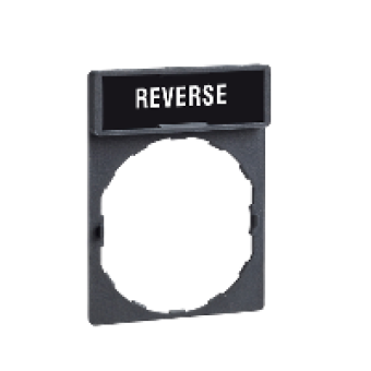 ZBY2306 - legend holder 30 x 40 mm with legend 8 x 27 mm with marking REVERSE, Schneider Electric