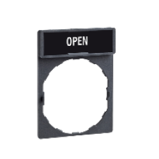 ZBY2313 - legend holder 30 x 40 mm with legend 8 x 27 mm with marking OPEN, Schneider Electric ZBY2313 - legend holder 30 x 40 mm with legend 8 x 27 mm with marking OPEN, Schneider Electric