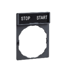 ZBY2366 - legend holder 30 x 40 mm with legend 8 x 27 mm with marking START-START, Schneider Electric ZBY2366 - legend holder 30 x 40 mm with legend 8 x 27 mm with marking START-START, Schneider Electric