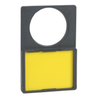 ZBY4101 - legend holder 30 x 40 mm with legend 8 x 27 mm unmarked, Schneider Electric