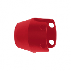 ZBZ1604 - red metal padlockable guard for Ø40 mushroom head, Schneider Electric