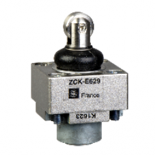 ZCKE629 - limit switch head ZCKE - steel roller plunger with protective boot, Schneider Electric