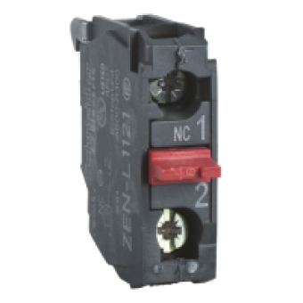 ZENL1121 - single contact block for head Ø22 1NC screw clamp terminal, Schneider Electric